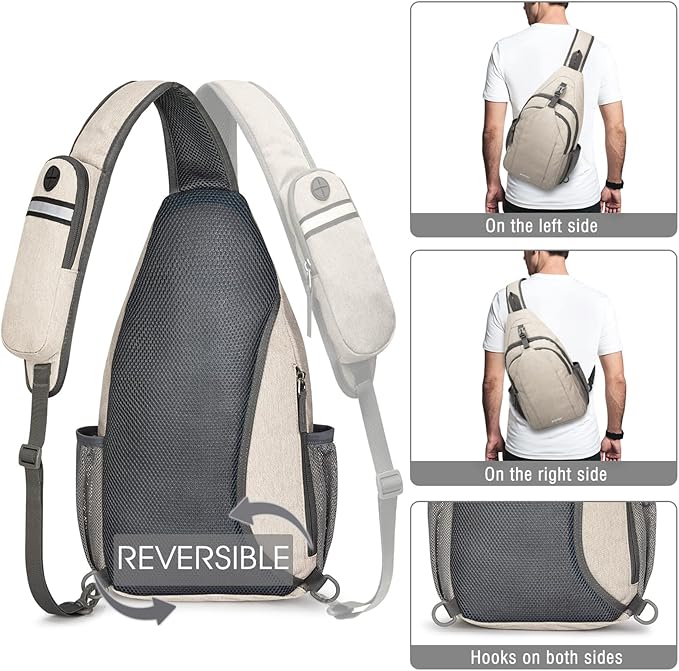 G4Free Sling Bag RFID Blocking Sling Backpack Crossbody Chest Bag Daypack - Image 6