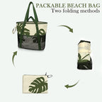 Beach Bag with Zipper - Image 4