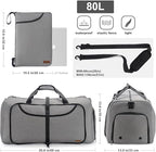 80L Duffle Bag for Travel, Large Foldable Waterproof Travel Duffel Bags - Image 2