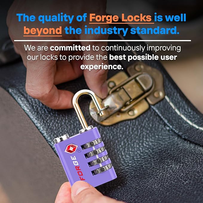 Forge Dual-Opening: Key or Combination Access Lock, TSA Approved Locks - Image 6
