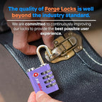 Forge Dual-Opening: Key or Combination Access Lock, TSA Approved Locks - Image 6