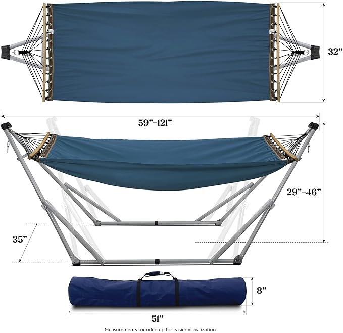 Tranquillo Ultimate Relaxation Portable Hammock Stand, Foldable Hammock Stand - Image 2