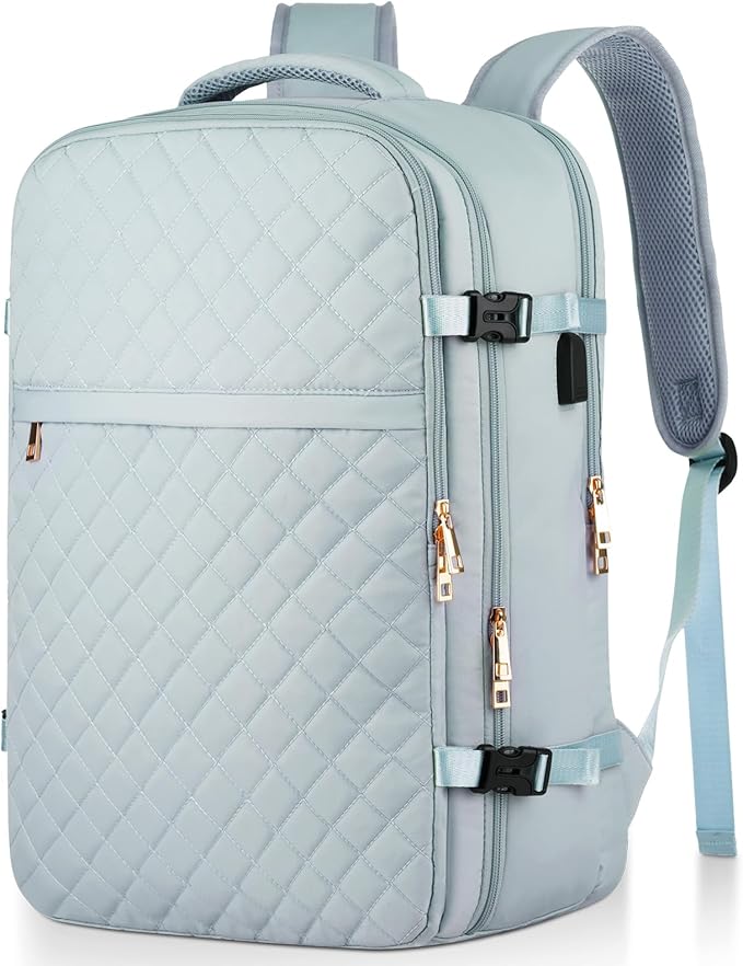 MOMUVO Large Travel Backpack Women, Flight Approved Carry On Backpack, Water by MOMUVOOFFICIAL