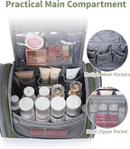 Narwey Hanging Toiletry Bag for Women Travel Makeup Bag Organizer Toiletries - Image 3
