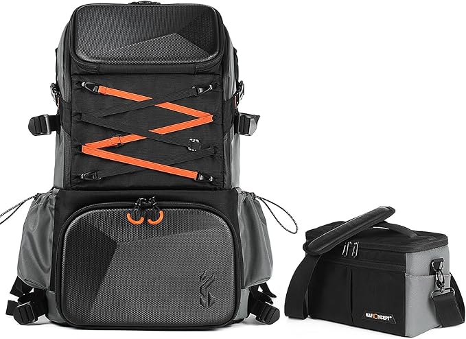 K&F Concept Camera Bag EVA Waterproof 2 in 1Camera Backpack Shoulder Bag 32L by KFCONCEPT
