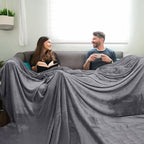 PHF Oversized King Fleece Blanket 120"x120", No Shed No Pilling Big Soft Blanket - Image 4