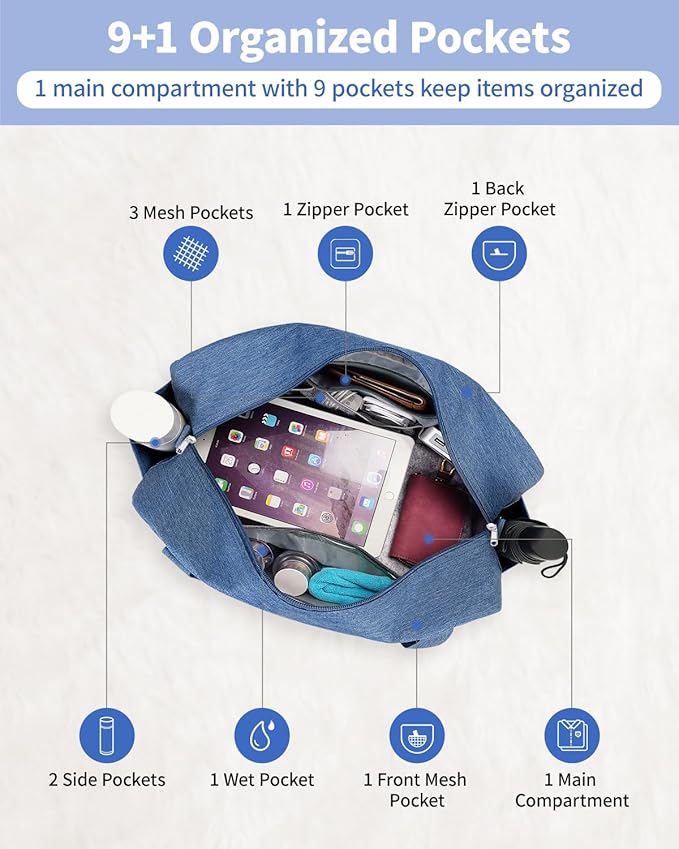 Narwey For Spirit Airlines Personal Item Bag 18x14x8, Small Duffle Bag for - Image 4