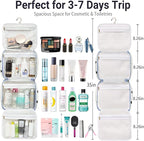 Hanging Travel Toiletry Bag, Large Capacity Cosmetic Travel Toiletry Organizer - Image 3