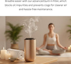 Waterless Essential Oil Diffuser – Portable Cordless Aromatherapy Diffuser for Home, Car & Office – 3 Mist Levels - 4 Timer Modes - 15ml Oil Capacity - USB-C Rechargeable