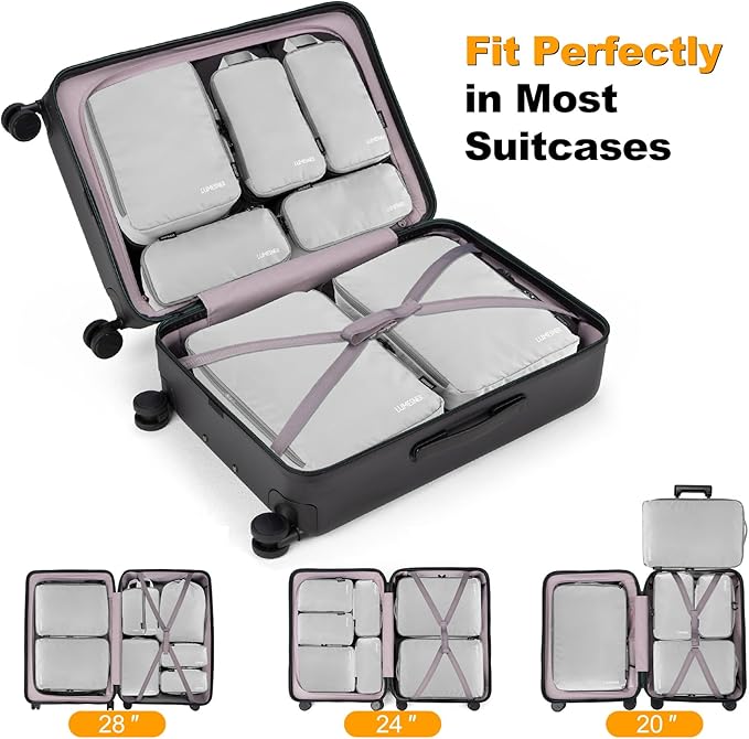 8 Set Compression Packing Cubes - Image 2