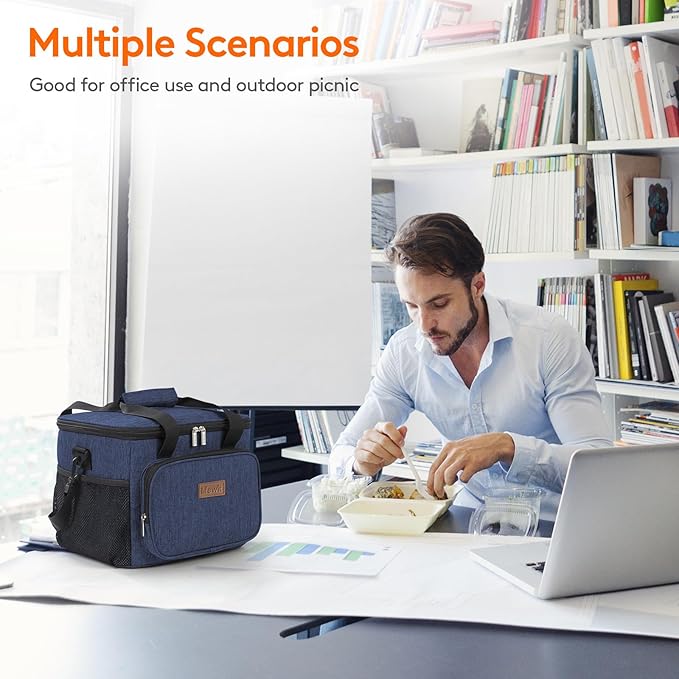 Lifewit Large Lunch Bag Insulated Lunch Box Soft Cooler Cooling Tote - Image 6