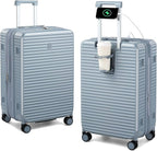 Hard Shell Suitcases 24 Inch Check in Luggage by HanTrip