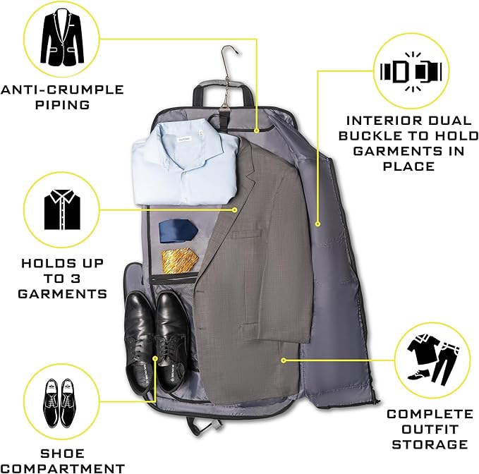 Premium Suit Garment Bag Carry On - Image 4