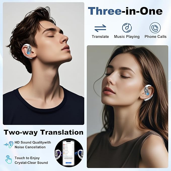 Wireless Earbuds, Real-Time AI Translation Earbuds, 144 Languages Language - Image 4
