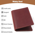 Jack&Chris Leather Passport Holder, Handmade Passport cover, Travel Wallet - Image 5