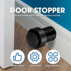 Chumia 30 Pcs Door Stopper Mounted Floor Stops Stainless Steel Cylindrical - Image 4