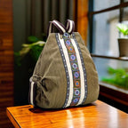 Goodhan Women Canvas Backpack Daypack Casual Shoulder Bag, Vintage Heavy-duty - Image 6