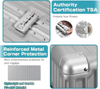 AnyZip Luggage Aluminium Frame Suitcase Hard Shell TSA Lock No Zipper 28In - Image 2