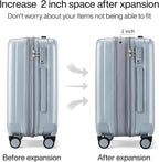 Hanke 20 Inch Expandable Carry on Luggage 22x14x9 Airline Approved Lightweight - Image 3