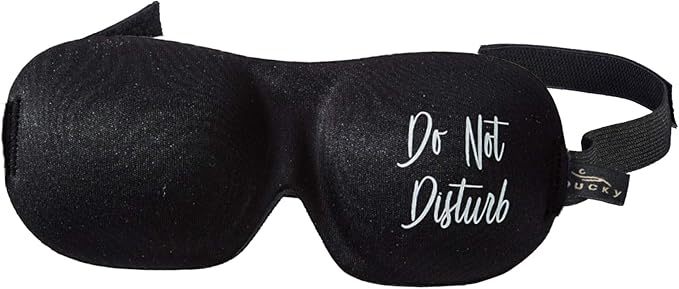 Bucky Ultralight Comfortable Contoured Travel and Sleep Eye Mask, Do Not Disturb by Bucky