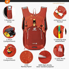 SKYSPER Small Hiking Backpack - 15L Travel Daypack Lightweight Bag Water - Image 3