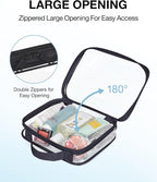 BAGSMART TSA Approved Clear Toiletry Bag, 2 Packs Quart Size Water Resistant - Image 3
