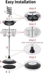 Hair Dryer Stand,Twisty Style Acrylic Top Holder,Hair Styling Appliances with Tray Two Spiral Holders and Heavy Base for Hair Dryer,Flat Iron,Curling Stick,Hair Straightener,Brush (crystal)