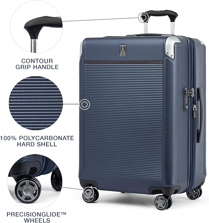 Travelpro Platinum Elite Hardside Expandable Checked Luggage, 8 Wheel Spinner - Image 3