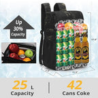 Tactical Backpack Cooler, Soft Lightweight Leakproof Cooler Backpack, Insulated - Image 4