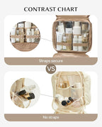 EACHY Hanging Toiletry Bag, Satin 4 Compartments Travel Toiletry Bags - Image 2