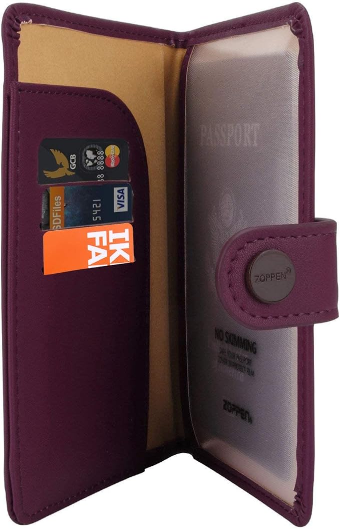 ZOPPEN Passport Holder Women, Passport Cover Travel Wallet Rfid Blocking - Image 4