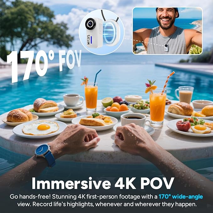 SJCAM C110Plus Magnetic Combo, 4K POV Action Camera - Image 3