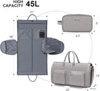 Convertible Garment Bag with Toiletry Bag, Modoker Carry on Garment Duffel Bag - Image 2