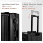Carry On Luggage 20 Inch, Aluminum Frame Zipperless Luggage, ABS+PC Hard Shell - Image 7