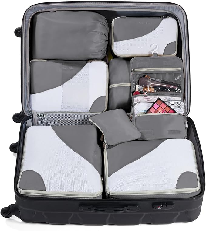 8 Set Packing Cubes for Travel, Gifts for Men, Anti-Tearing Suitcase Organizer - Image 4