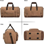 Litvyak Duffle Bag for Travel, 50L Canvas Travel Duffel Bags Overnight Weekend - Image 3