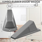Frienda 8 Pcs Jumbo Door Stoppers Heavy Duty Door Stopper Tall up to 2inch Tall - Image 2