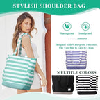 VASCHY Beach Bag for Women, Large Waterproof Sandproof Fold-able Packable Pool - Image 7