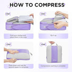 10 Set Compression Packing Cubes - Image 3