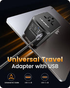 LENCENT Universal Travel Power Adapter, International AC Plug Adaptor - Image 4