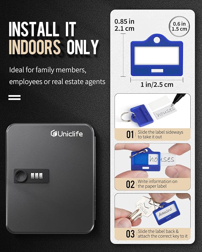 Uniclife 20 Position Key Cabinet - Image 8