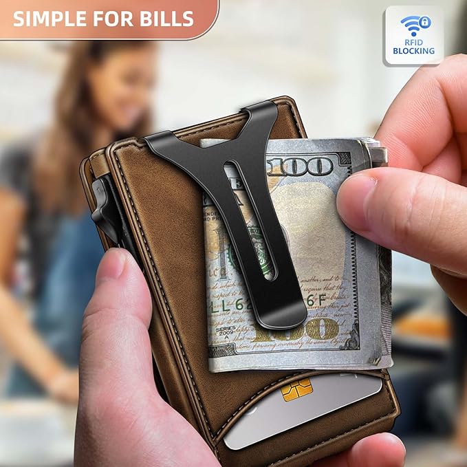 BULLIANT Men Wallet, Money Clip Wallet Slim - Image 6