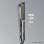 INFINITIPRO BY CONAIR Tourmaline Ceramic Flat Iron, 1-inch, Teal
