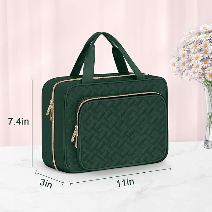Wedama Toiletry Bag for Women, Medium Cosmetic Travel Bag, Hanging Toiletry Bag - Image 5