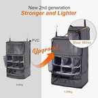 TABITORA Travel Portable Hanging Shelves Closet Organizer Packing Luggage - Image 2