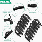 12 PCS Black Portable Folding Clothes Hangers, Non-Slip Folding Hangers - Image 3