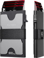 Mens Business Card Holder, Slim Card Wallet by RUNBOX