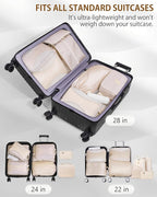 Compression Packing Cubes 12 Set, Suitcase Organizers, Extendable Packing Cubes - Image 9