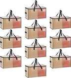 VENO 10 Pack Moving Bags, Comforter and Blanket Storage Bags by Veno