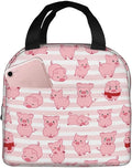 Pink Pig Lunch Box Animal Lunch Bag Insulated Reusable Lunch Tote Bag Cooler by DMPROD